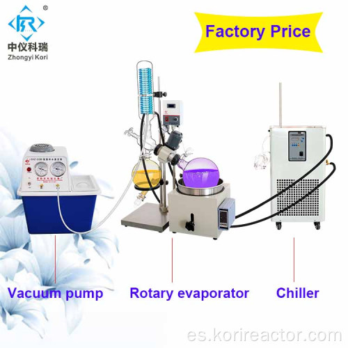 Destilación por evaporador rotatorio rotovap RE-501
